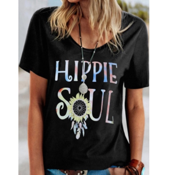 Tops - Hippie Soul Ombré Tye Dyed T- Shirt